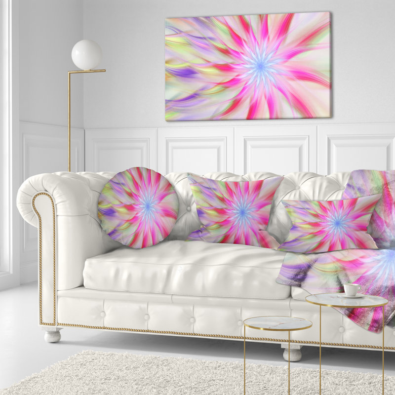 Coussin lombaire floral de fleurs exotiques