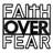 Faith Over Fear - Black Gold Text Inspirational Metal Wall Decor Home Decoration Wall Accent-94208253-130154466