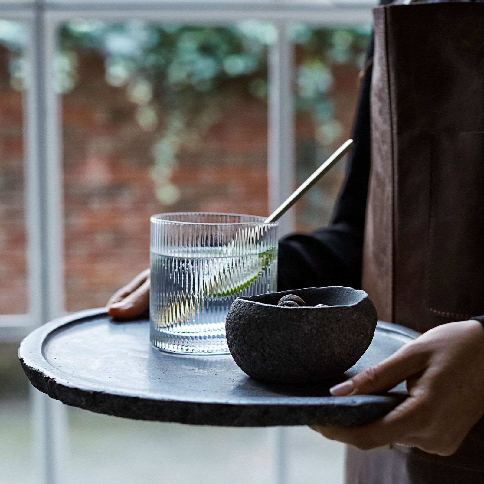 Blake Ribbed Drinking Glass