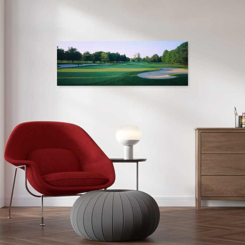 Trees on a golf course Westwood Country Club Vienna Virginia USA 1 Piece Wrapped Canvas Panoramic Wall Art