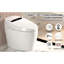 Toilette de bidet portable avec bidet intégré, réglage de la température du siège et technologie de jet siphonique télécommandée, plusieurs modes de chasse, séchage à air chaud intelligent autonettoyant, réglage des mains