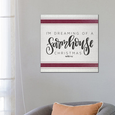 Farmhouse Christmas by Imperfect Dust - Wrapped Canvas Print