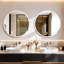 Rithi Round Flat Wall Mirror-1215383852