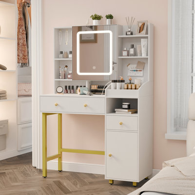 Coiffeuse avec miroir lumineux Vaka