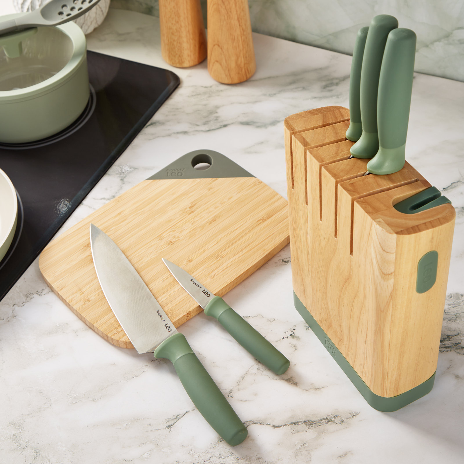BergHOFF 6-Piece Knife Block Set