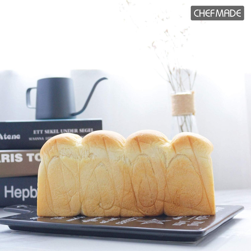 Mini Champagne Gold Carbon Steel Non-stick Loaf Pan with Lid