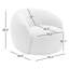 Fauteuil demi-tonneau Simona