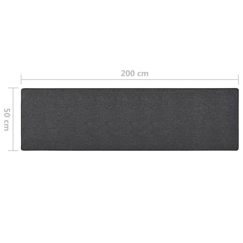Gotham Solid Colour Area Rug, Runner 50 x 200cm