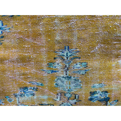 Bohemian Patchwork Wool Rug, 63x93.7 Inch Orange Rug