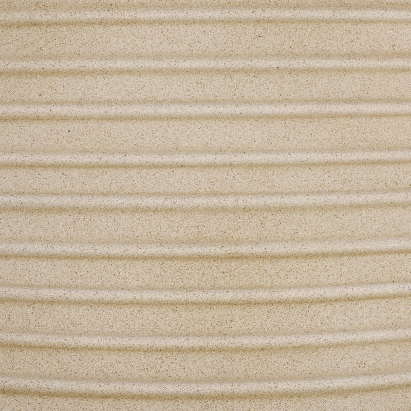 Astrid Low Wide Side Table, Beige, 18.1"