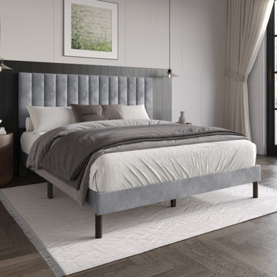 Lit plateforme tapissier Sitka