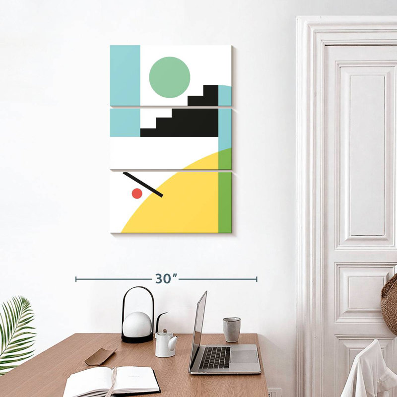 Avery Geometric Composition I, 32" H x 20" W