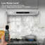 30" 900 CFM Ducted (Vented) Under-Cabinet Range Hood, 430 Stainless Steel Panel, Voice/Touch/Gesture/Remote Control, 4 Speed Ultra-Quiet, Clock, Delayed Shutdown, Timer, Dishwasher-Safe Stainless Steel Baffle Filters, LED Lights, Rounded Corners, Silver