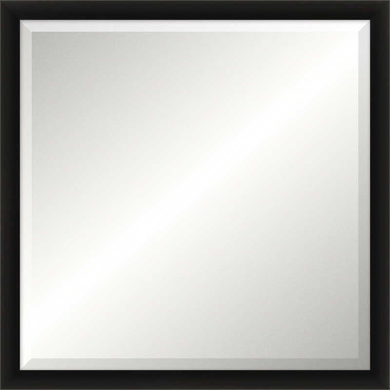 Miroir de plancher en bois massif Blair, Carrée, 24,25 po x 24,25 po