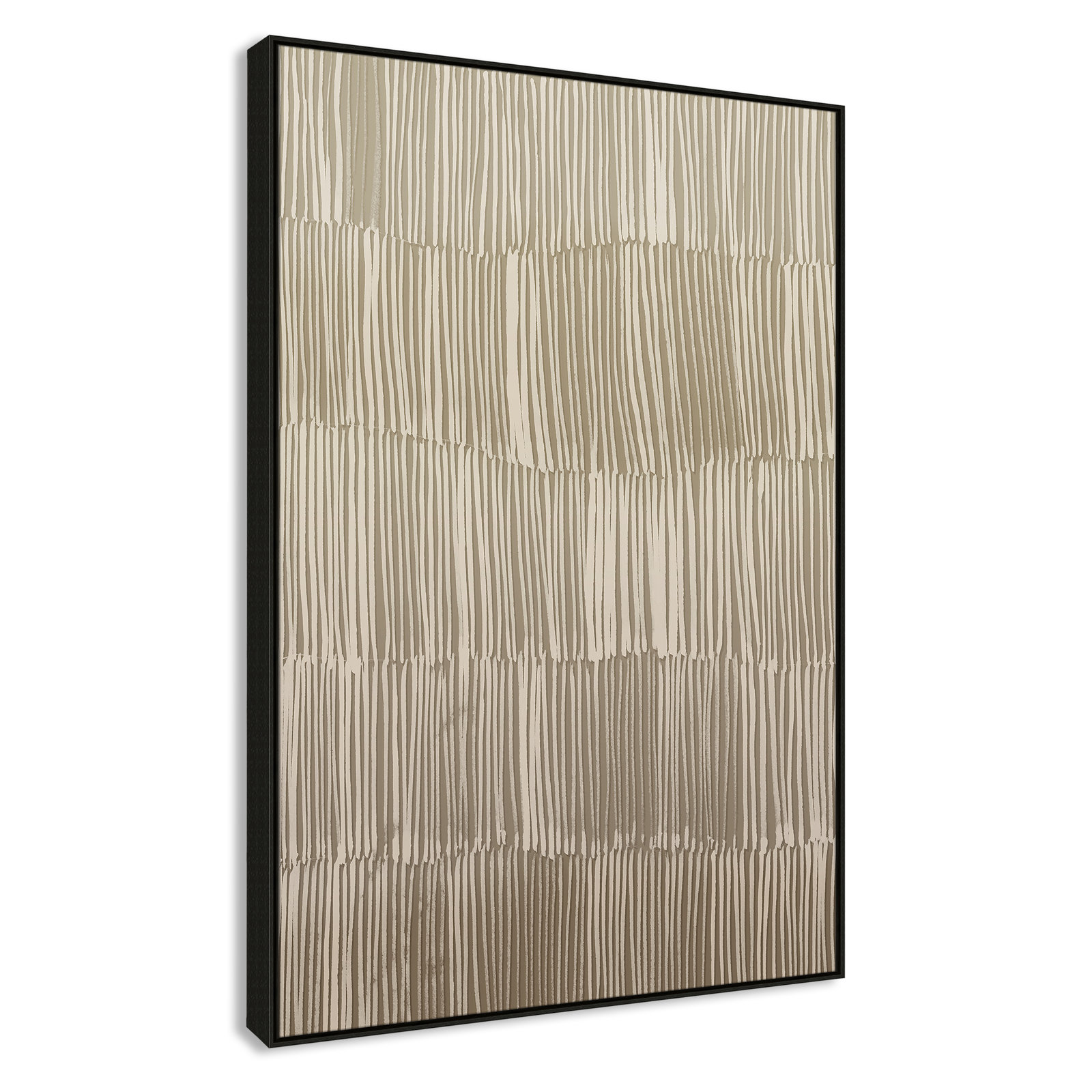 Linear Calm I Print by , 61.5" H x 41.5" W, Espresso Floater