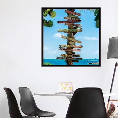 " Key West Directional Sign IV " Color Photography