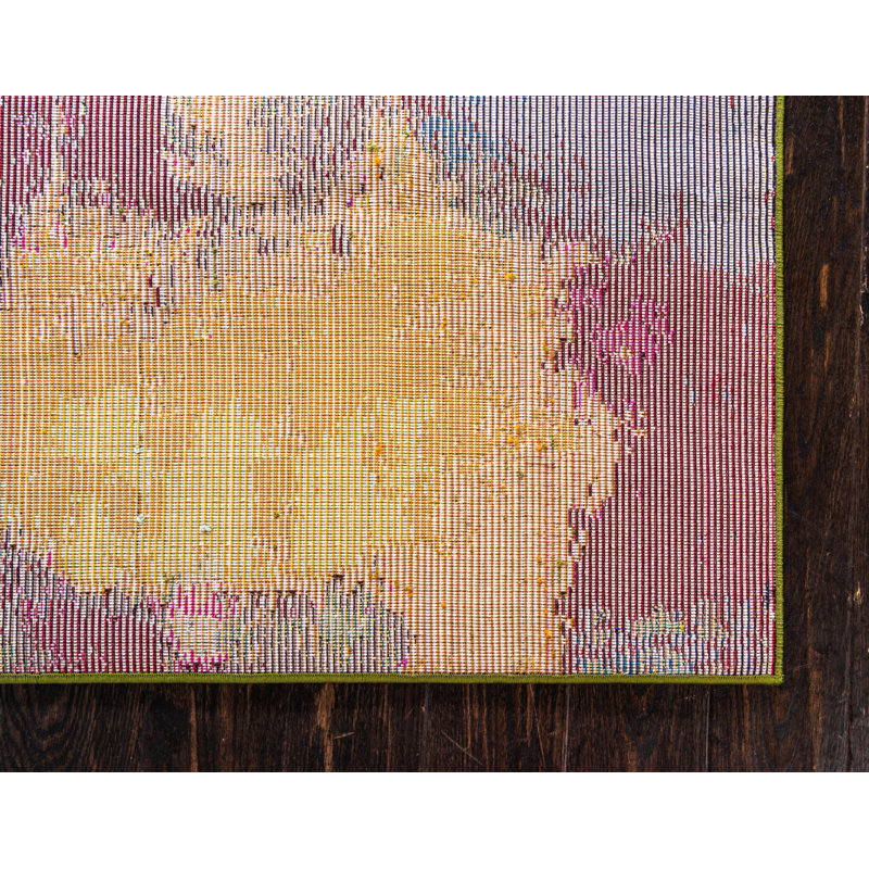 Rizer Washable Abstract Indoor Rug, Runner 2'2" x 6'9"