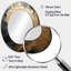 Or noir en spirale poteries - Miroir décoratif abstrait ovale sur métal-766403042
