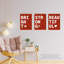 Leopard Pattern Beautiful Strong Bright Typography - 3 Piece No Frame Print Set-88622305-88622309