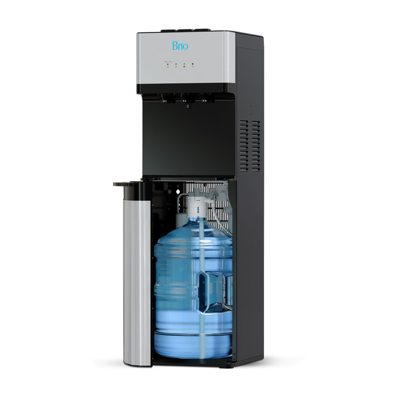 Brio Free Standing Bottom Loading Electric Filtered Water Dispenser, Stainless Steel