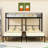 Twin Over Twin And Twin Metal L-Shaped Triple Bunk Bed With Built-In Side Table And Ladder