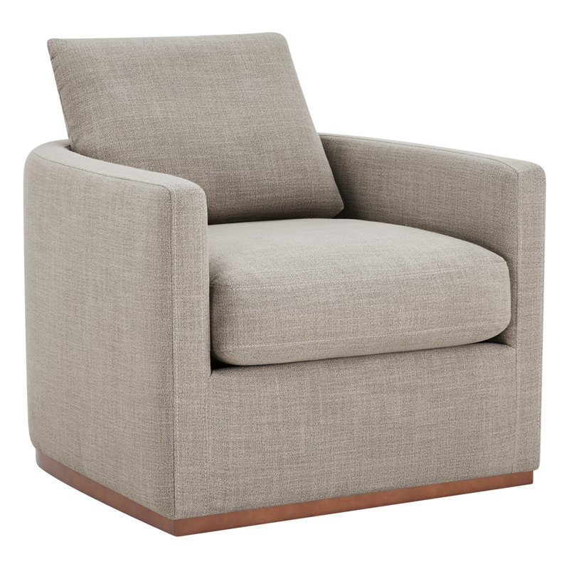 Chaise d'appoint pivotante Foster (ensemble de 2), Mélange de polyester bleu
