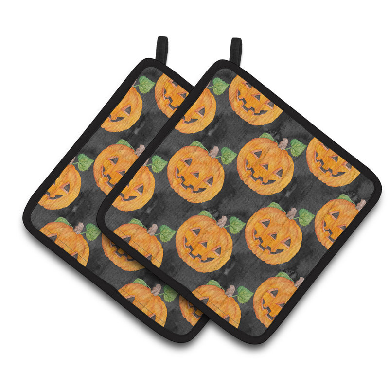 Cuisinier poignée jack-o-lantern caroline Halloween