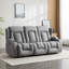 Andreaz 3 Seater Linen Reclining Sofa-1757688183