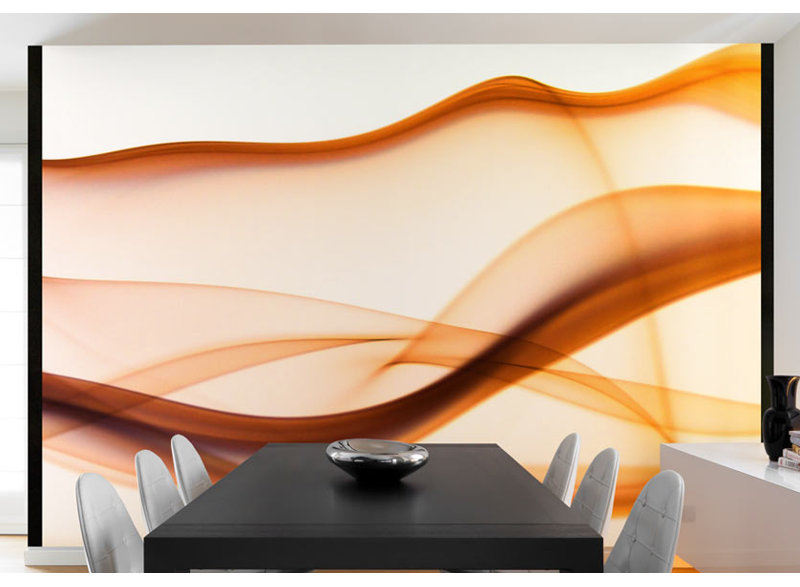 Waving Trails 3.09m x 400cm Wallpaper, 154 cm L x 200 cm W