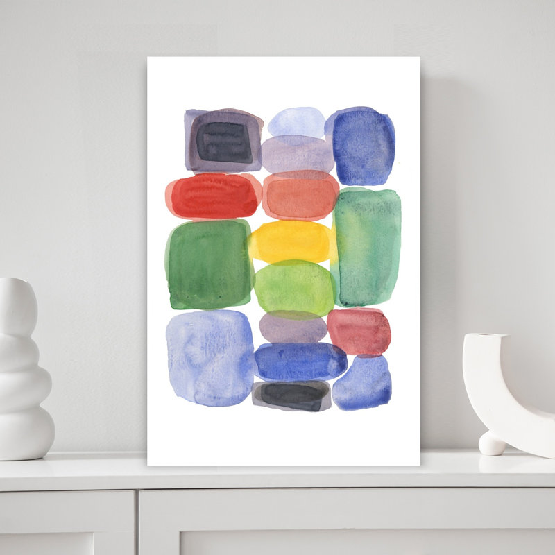 Art contemporain contemporain abstrait, H 18 po x l 12 po