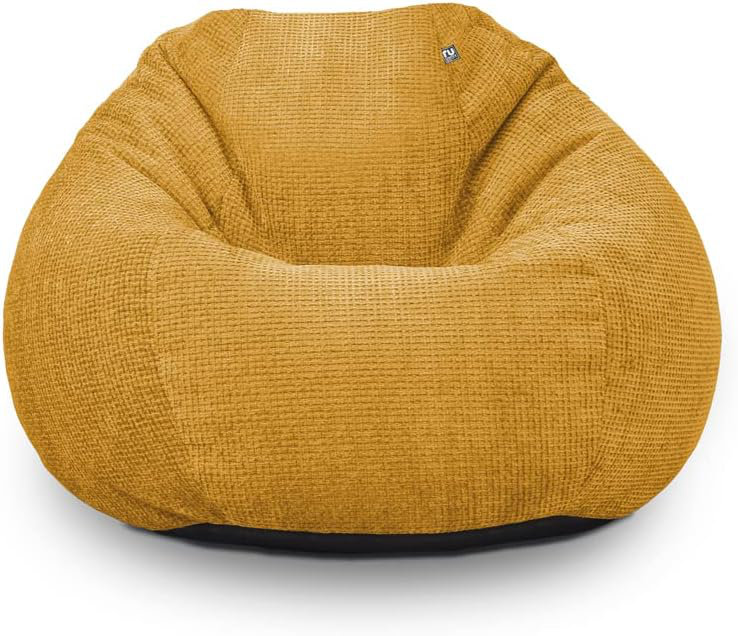 Kids Waffle Beanbag, Mustard