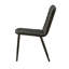 Ensemble de deux chaises d'appoint noires en similicuir