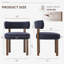 Upholstered Solid Wood Dining Chair Side Chair-1847099153
