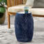Table d'appoint en métal bleu marine en forme de tonneau (taille dentelle)-1508557118