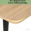 Table de bureau en forme de bateau (ne comprend pas les tabourets)