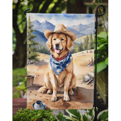 Drapeau Cowboy Welcome Garden