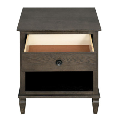 Table de chevet Victoria brun antique