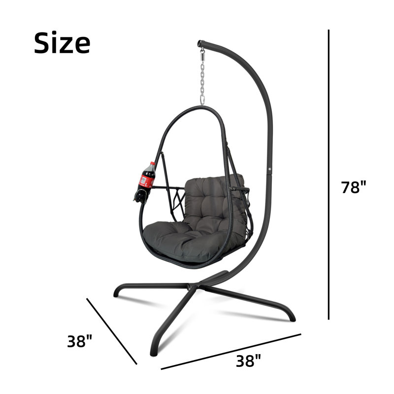 Hammock Chair With C-stand Cushion And Pillow