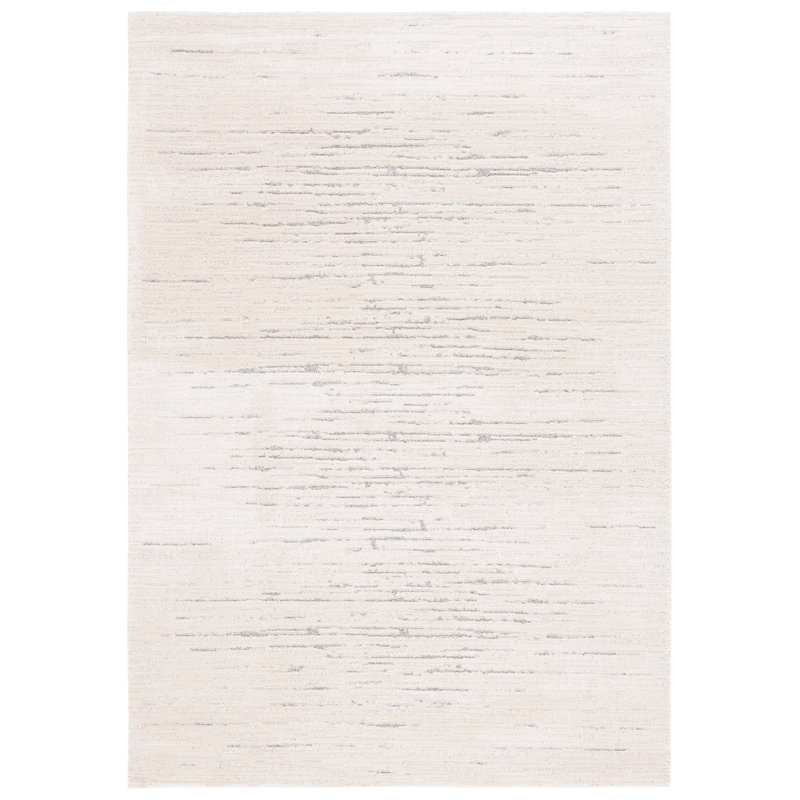 Allycia Machine Woven Ivory/Grey Rug, Round 201cm