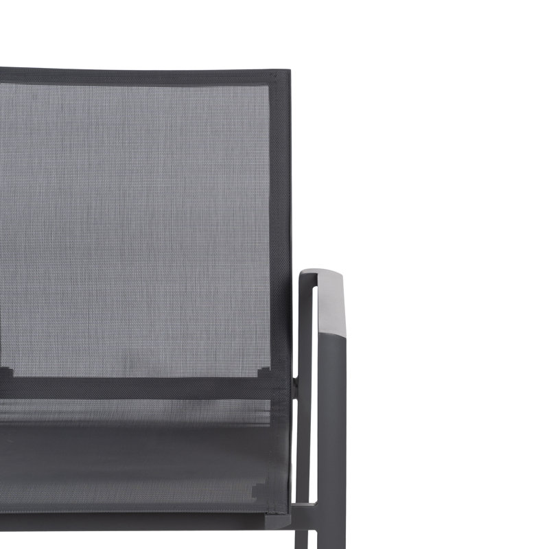 Patio Dining Armchair, Black