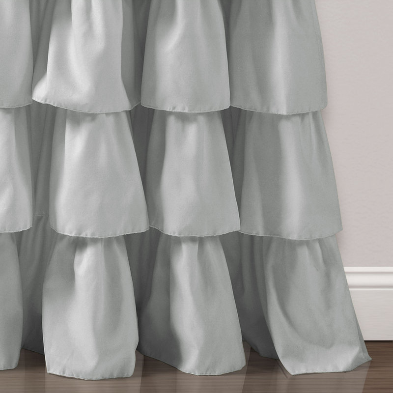 Panneaux de rideaux simples semi-transparents avec passe-tringle , l 50 po x L 84 po, Gris pâle