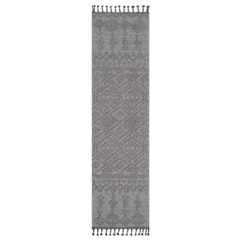 Collection Traditional Indoor/Outdoor Area Rug, Runner 2'2" x 8'