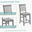 Ensemble de table de salle à manger 5 pièces pour 4 personnes, ensemble de table de cuisine à hauteur de comptoir avec table carrée