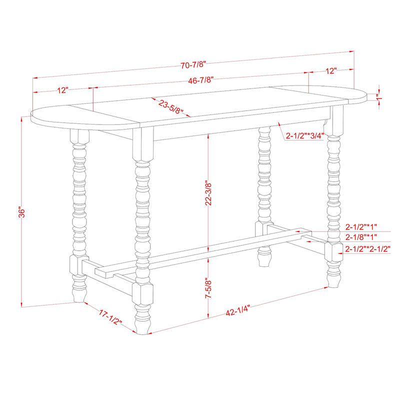 Table de comptoir Cengiz Skyler