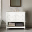 Ensemble de meuble-lavabo 36 po avec lavabo 36 po, avec 4 tiroirs, structure en bois massif-111515521