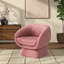Fauteuil demi-tonneau en polyester 30,7 po Genata-755966238
