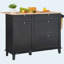 Armoire de rangement avec chariot et poubelle Kitchen Island