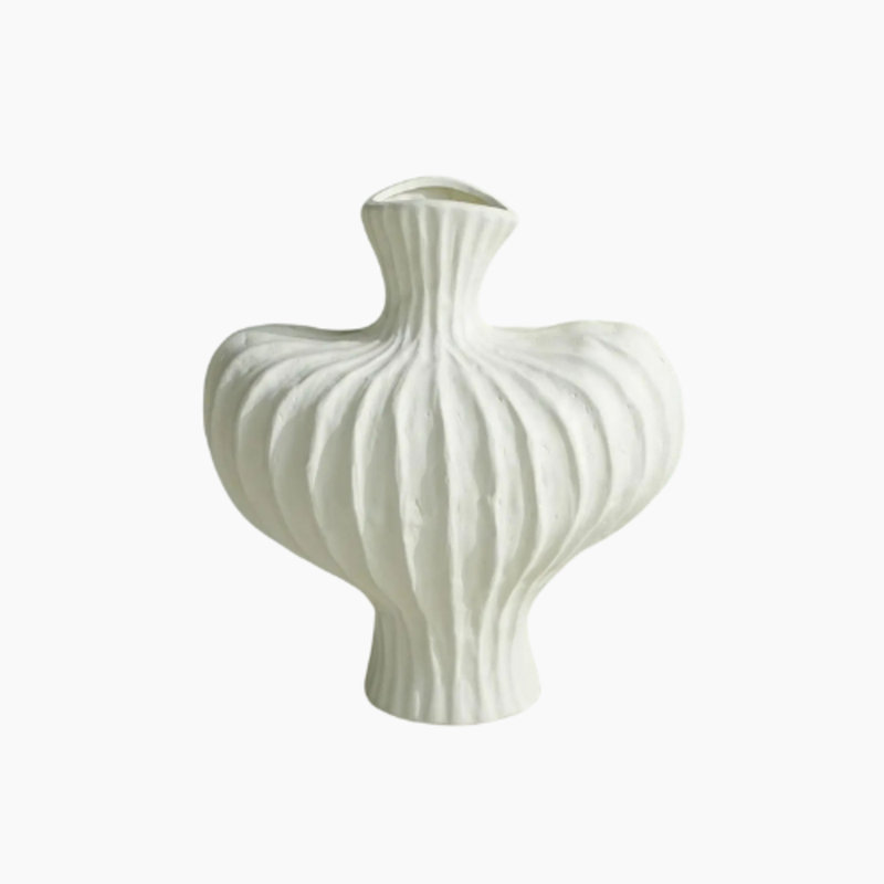 Vase en plastique moderne minimaliste, Blanc