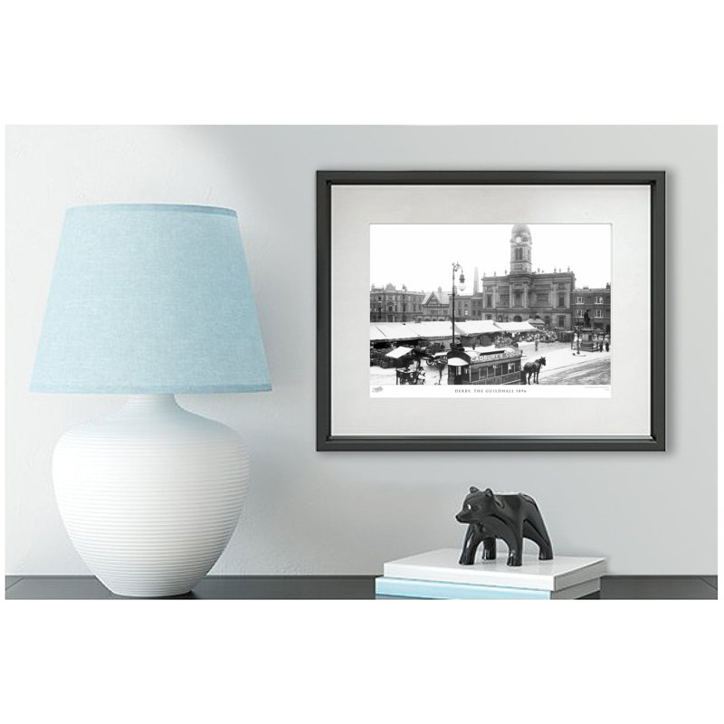 Derby, The Guildhall 1896 - Single Picture Frame Print, 28cm H x 36cm W x 2.3cm D