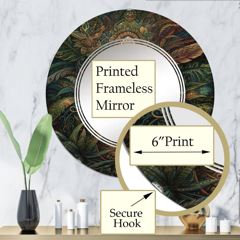 Miroir mural Arnaline, 32 po x 32 po